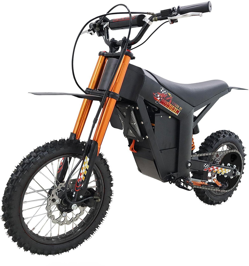 V&eacute;lo de montagne &eacute;lectrique KUGOO Wish 01, moteur 1500 W, batterie 48 V 21 Ah, vitesse maximale 55 km/h, autonomie 50 km, pneu avant 14 pouces + pneu arri&egrave;re 12 pouces, suspension hydraulique, frein hydraulique
