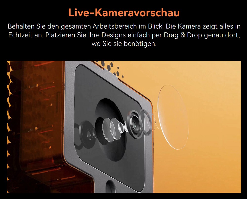 Creality Falcon A1 10 W Lasergravierer/Schneider, Smart-Kamera, 600 mm/s schnelle Geschwindigkeit, Augenschutzabdeckung, Abluftventilator, 305 x 381 mm