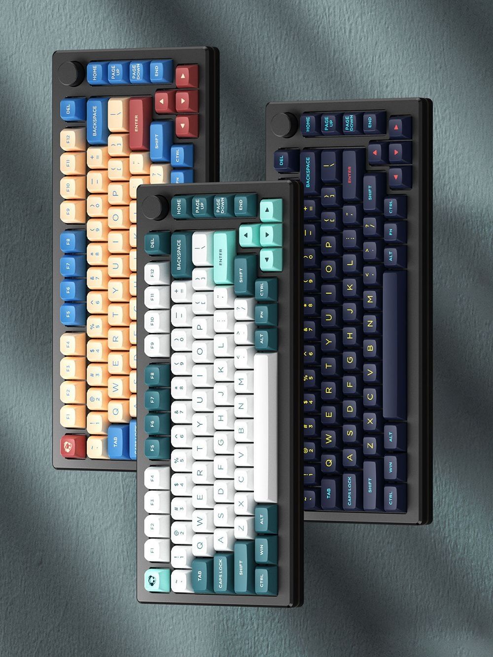 Akko MOD007B-HE Cream Yellow Magnetic Switch Mechanical Keyboard - Black