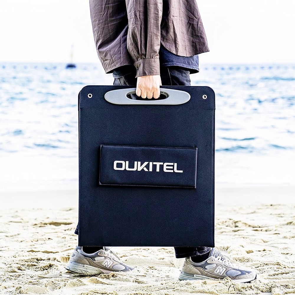 OUKITEL P2001 Plus Station d'&Eacute;nergie Portable 2048Wh + OUKITEL PV200 Panneau Solaire Pliable