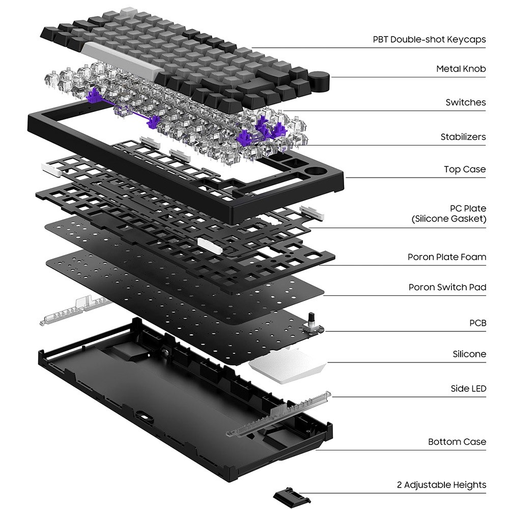 Akko 5075B Plus ISO-DE Triple-Mode Wireless Mechanical Keyboard