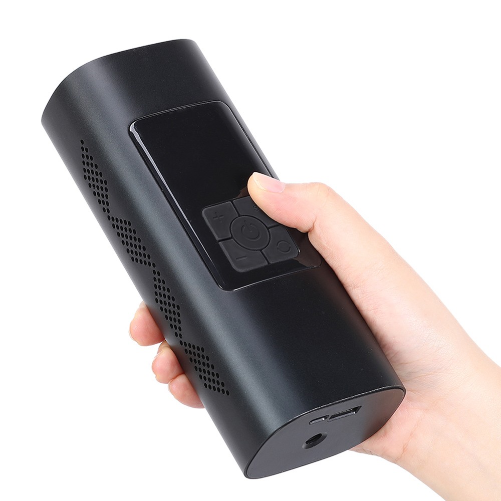 Wireless Rechargeable Air Pump 60W output 20L/min airflow 6000mAh Battery phone Charger Power bank  Smart display Precise Inflation