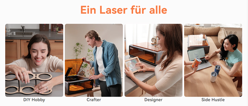 Creality Falcon A1 10 W Lasergravierer/Schneider, Smart-Kamera, 600 mm/s schnelle Geschwindigkeit, Augenschutzabdeckung, Abluftventilator, 305 x 381 mm