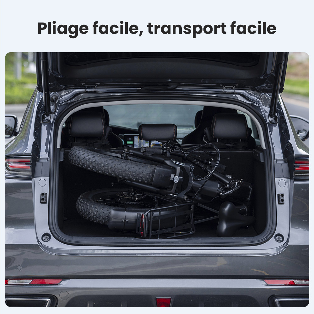 Touroll S1 V&eacute;lo de montagne &eacute;lectrique, avec gros pneu 20