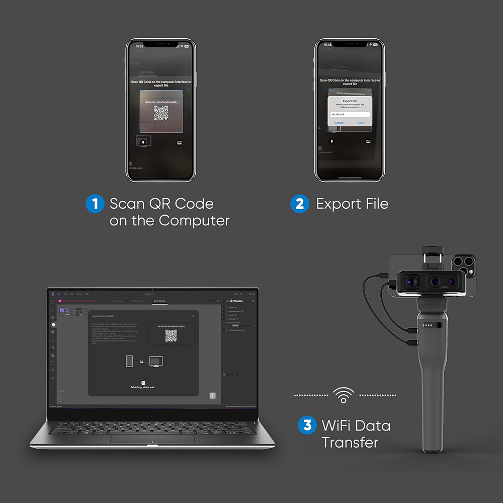 3DMakerpro Smart Grip for Seal/Seal Lite/Moose/Moose Lite 3D Scanner