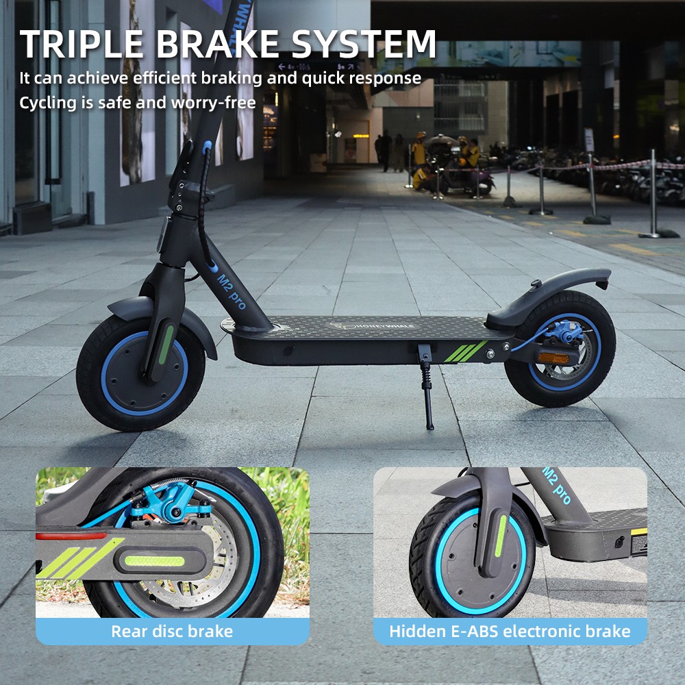 HONEYWHALE M2 Pro Electric Scooter, 500W Motor, 36V 10.4Ah Battery, 8.5-inch Tire, 32km/h Max Speed, 30km Range, E-ABS Brake & Disc Brake, Front Shock Absorption