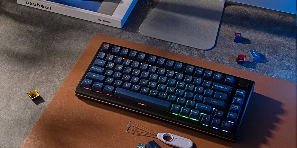 Akko MOD007B-HE Cream Yellow Magnetic Switch Mechanical Keyboard - Black