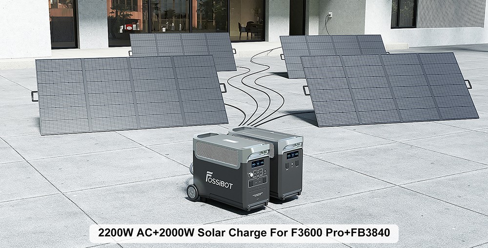 FOSSiBOT FB3840 Zusatzakkupack, 3840Wh LiFePO4 Batteriepack f&uuml;r F3600 Pro