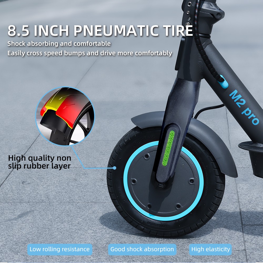 HONEYWHALE M2 Pro Electric Scooter, 500W Motor, 36V 10.4Ah Battery, 8.5-inch Tire, 32km/h Max Speed, 30km Range, E-ABS Brake & Disc Brake, Front Shock Absorption