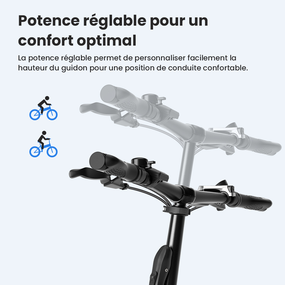 Touroll S1 V&eacute;lo de montagne &eacute;lectrique, avec gros pneu 20
