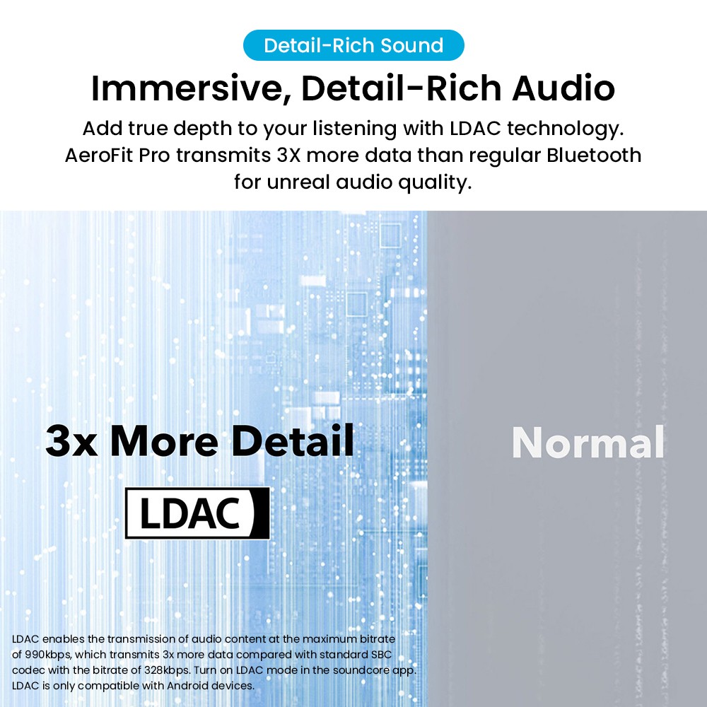 Anker Soundcore AeroFit Pro Open-ear Earbuds, Bluetooth 5.3, Up to 46 Hours Playtime - Blue