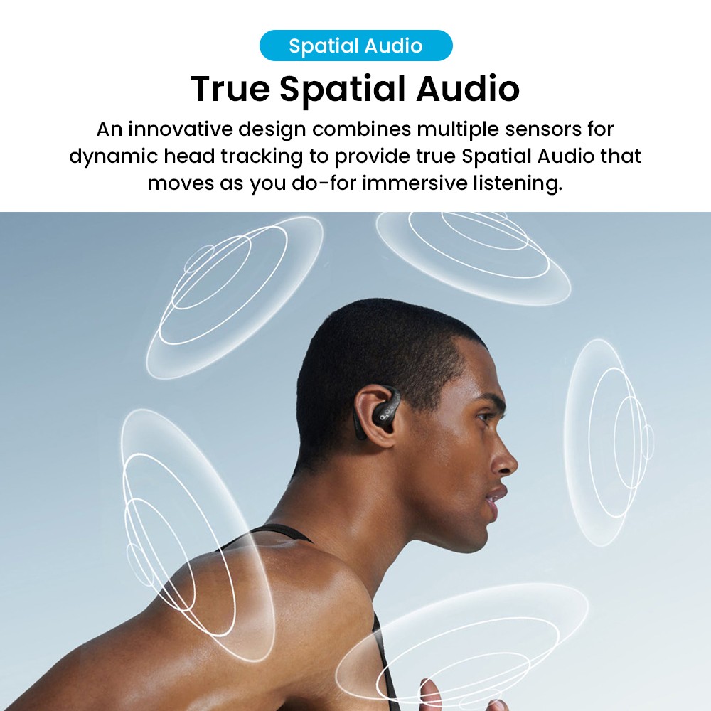 Anker Soundcore AeroFit Pro Open-ear Earbuds, Bluetooth 5.3, Up to 46 Hours Playtime - Blue