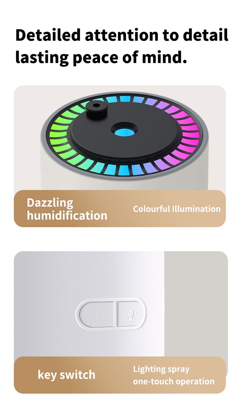 CL28 Starry Sky Humidifier, Rotating 360&deg; Mist, Colorful Ambient Lighting, High Frequency Atomization, for Home & Car, Silent Operation, Anti-Dry Burn Protection, Pink