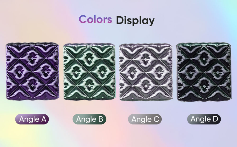 ERYONE High Speed Four-color Silk PLA Filament, 1kg - Royal Essence (Black & Purple & Silver & Dark Green)