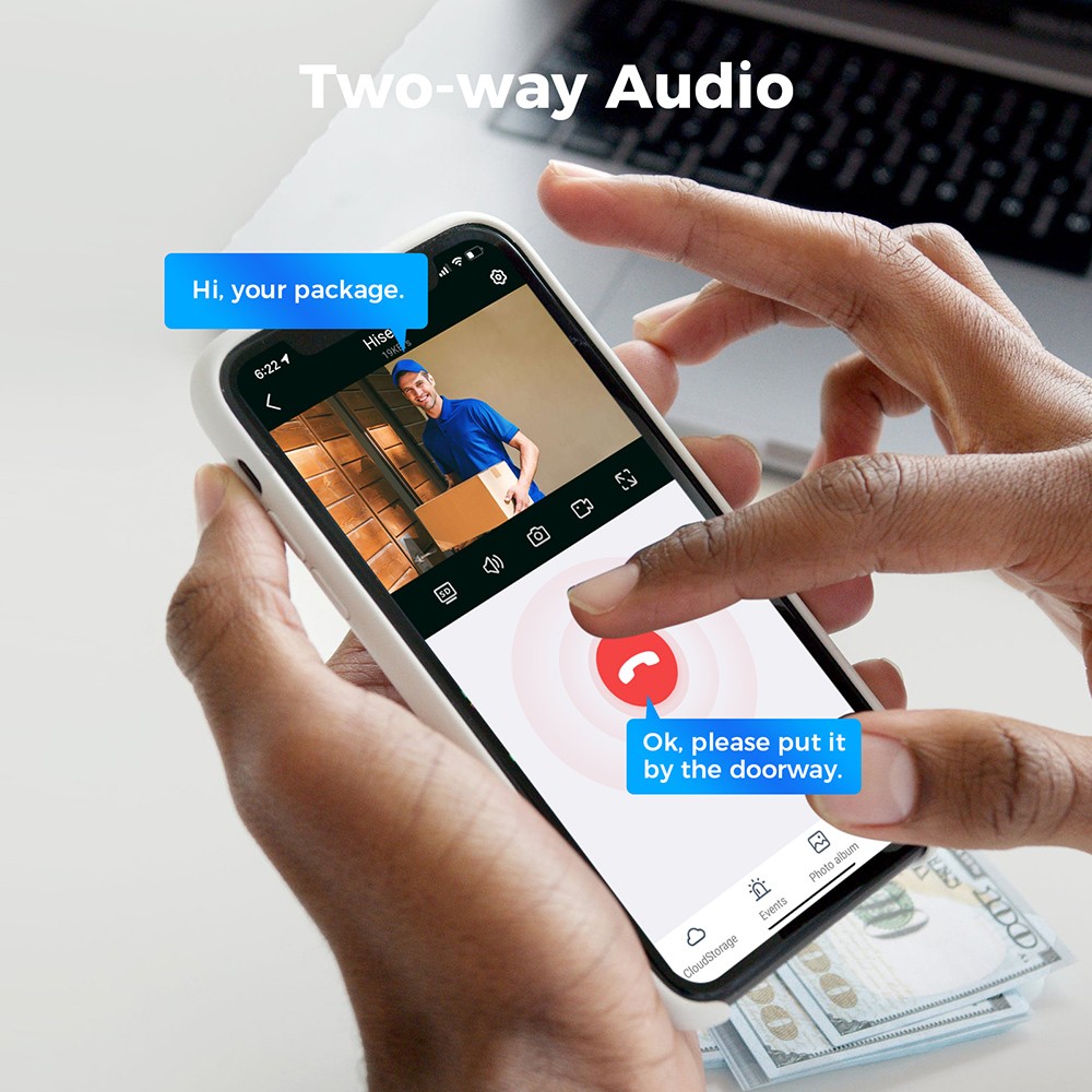 Hiseeu 10CH NVR 3MP WiFi Security System Kit, with 4 Cameras, Human Detection, IR Night Vision, 2-way Audio, IP66 Waterproof, Work with Alexa, No HDD