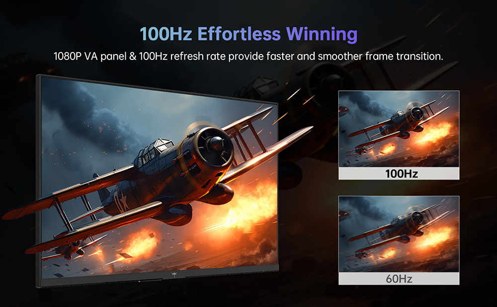 Refurbished KTC H27V13 27-inch Gaming Monitor, 1920x1080 FHD 16:9 VA Panel, 100Hz Refresh Rate, 4000:1 Contrast Ratio