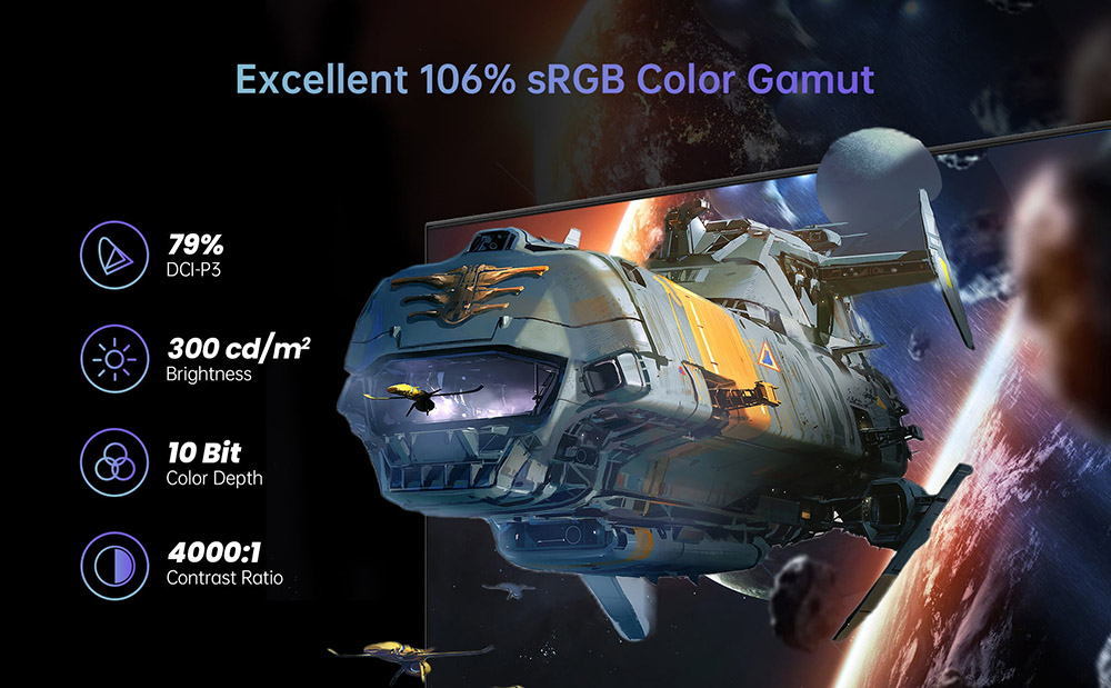 Refurbished KTC H27V13 27-inch Gaming Monitor, 1920x1080 FHD 16:9 VA Panel, 100Hz Refresh Rate, 4000:1 Contrast Ratio