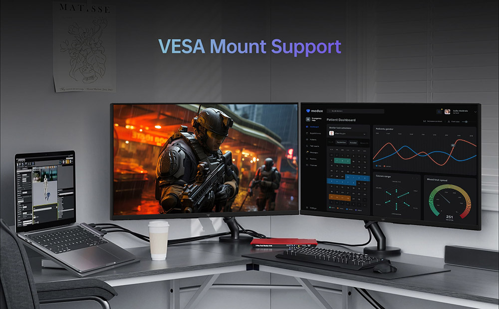 Refurbished KTC H27V13 27-inch Gaming Monitor, 1920x1080 FHD 16:9 VA Panel, 100Hz Refresh Rate, 4000:1 Contrast Ratio