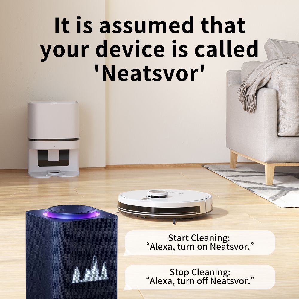 Robotický vysavač a mop Neatsvor S600, sběr prachu 2,8 l, baterie 5200 mAh, laserová navigace LDS4.0, ovládání APP, Alexa a Google Home, kartáč 2 v 1, filtrace HEPA a nádrž na vodu o objemu 350 ml
