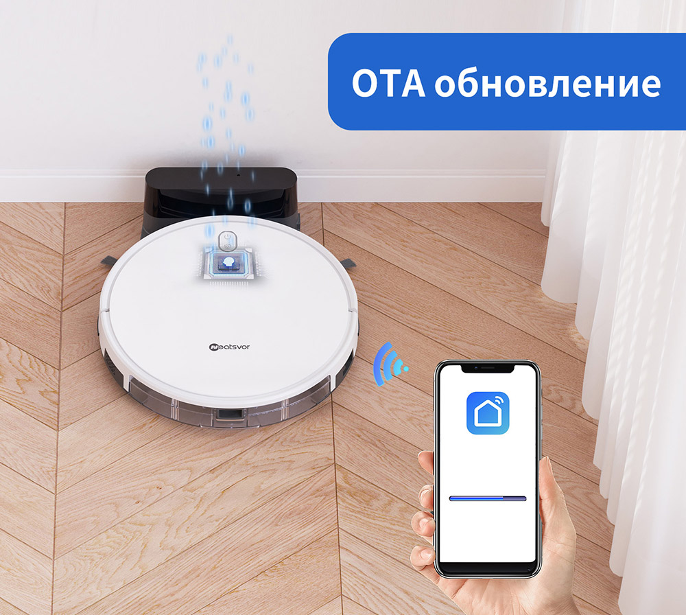 Robotický vysavač a mop Neatsvor X520, sání 6000 Pa, baterie 5200 mAh, ovládání Wi-Fi/APP, čištění 3 v 1, inteligentní navigace 3.0, filtrace HEPA a hlasové ovládání pro koberce a tvrdé podlahy, černá