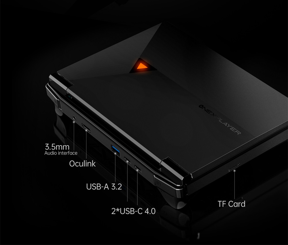 One Netbook OneXPlayer G1 Handheld Gaming PC, AMD Ryzen AI 9 HX 370 12 Cores Max 5.1GHz, 8.8'' 2560*1600 144Hz Screen, 32GB LPDDR5X 7500MHz RAM 1TB SSD, WiFi 6E, 2*USB-C, 1*USB3.2, 1*TF Card, 1* Oculink, 1*3.5mm Audio, Fingerprint Unlock - EU Plug