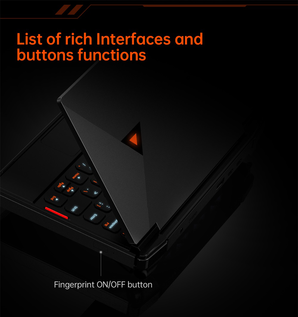 Jeden kapesní herní počítač Netbook OneXPlayer G1, AMD Ryzen AI 9 HX 370 12 Cores Max 5,1 GHz, 8,8'' 2560*1600 144Hz obrazovka, 64GB LPDDR5X 7500MHz RAM 4TB SSD, WiFi 6E,*1USB3TF karta,2.USB 1* Oculink, 1*3,5mm audio, odemykání otiskem prstu - EU zástrčka