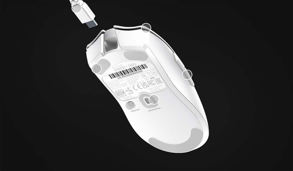 Razer Viper V2 Pro Wireless Gaming Mouse, 58g Ultra Lightweight, 30K DPI Optical Sensor, 90 Hours Battery Life - Black