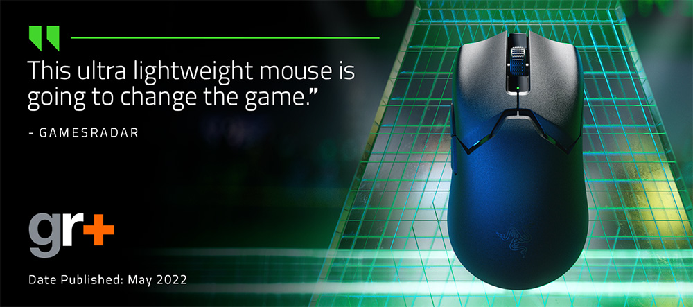 Razer Viper V2 Pro Wireless Gaming Mouse, 58g Ultra Lightweight, 30K DPI Optical Sensor, 90 Hours Battery Life - Black