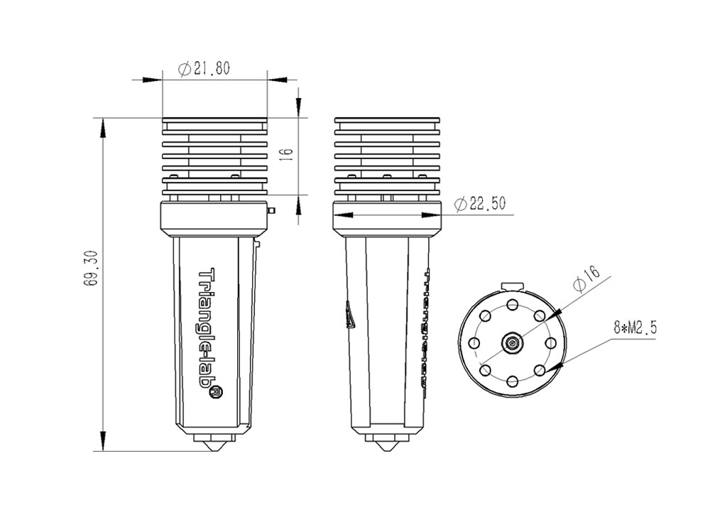 Trianglelab CHC XL High-Speed Hotend for FDM 3D Printers