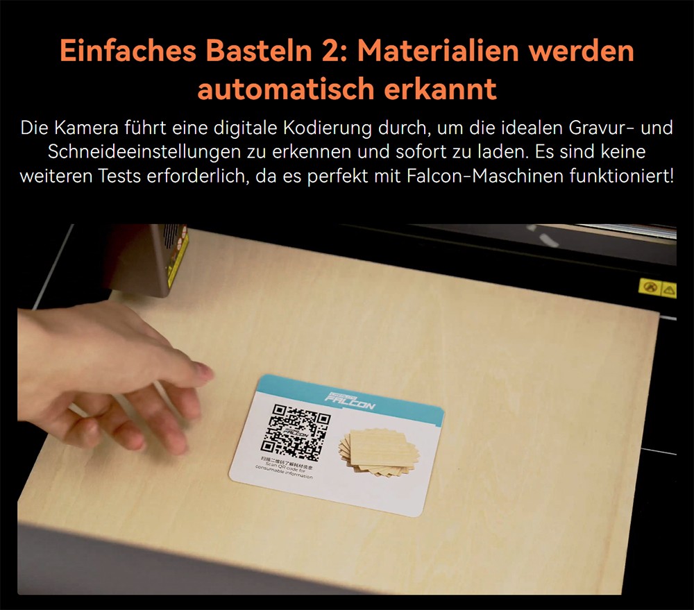 Creality Falcon A1 10 W Lasergravierer/Schneider, Smart-Kamera, 600 mm/s schnelle Geschwindigkeit, Augenschutzabdeckung, Abluftventilator, 305 x 381 mm