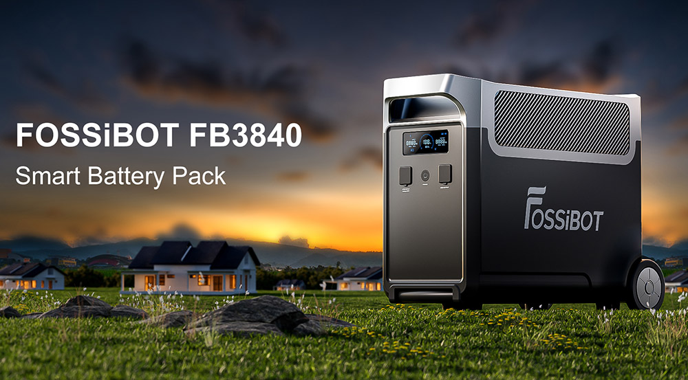 FOSSiBOT FB3840 Zusatzakkupack, 3840Wh LiFePO4 Batteriepack f&uuml;r F3600 Pro