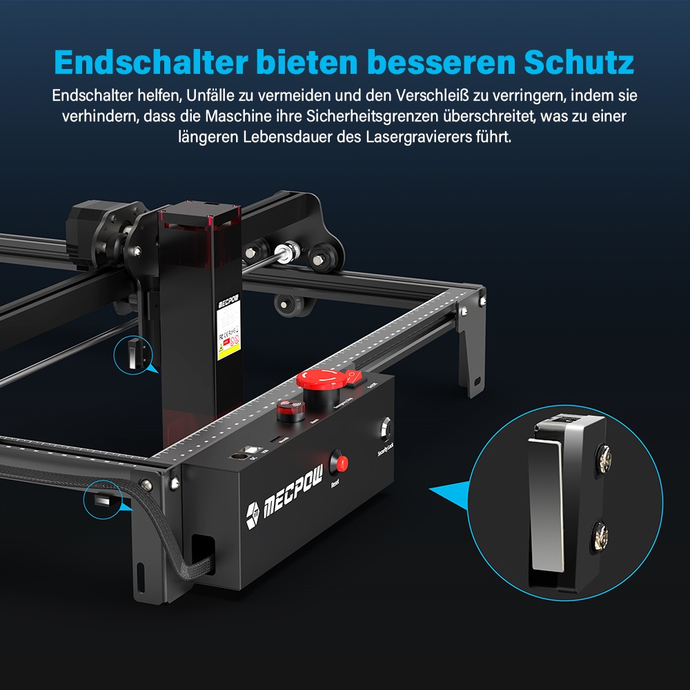 Mecpow X3 Pro 10W Lasergravierer mit Air Assist Kit