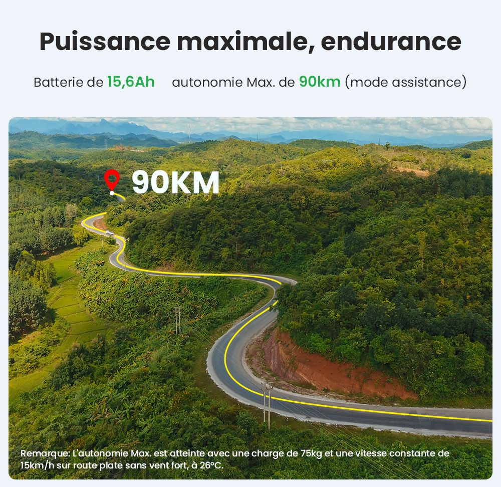 Touroll B1 V&eacute;lo de ville &eacute;lectrique, moteur 250 W, couple 45 Nm, pneu 26