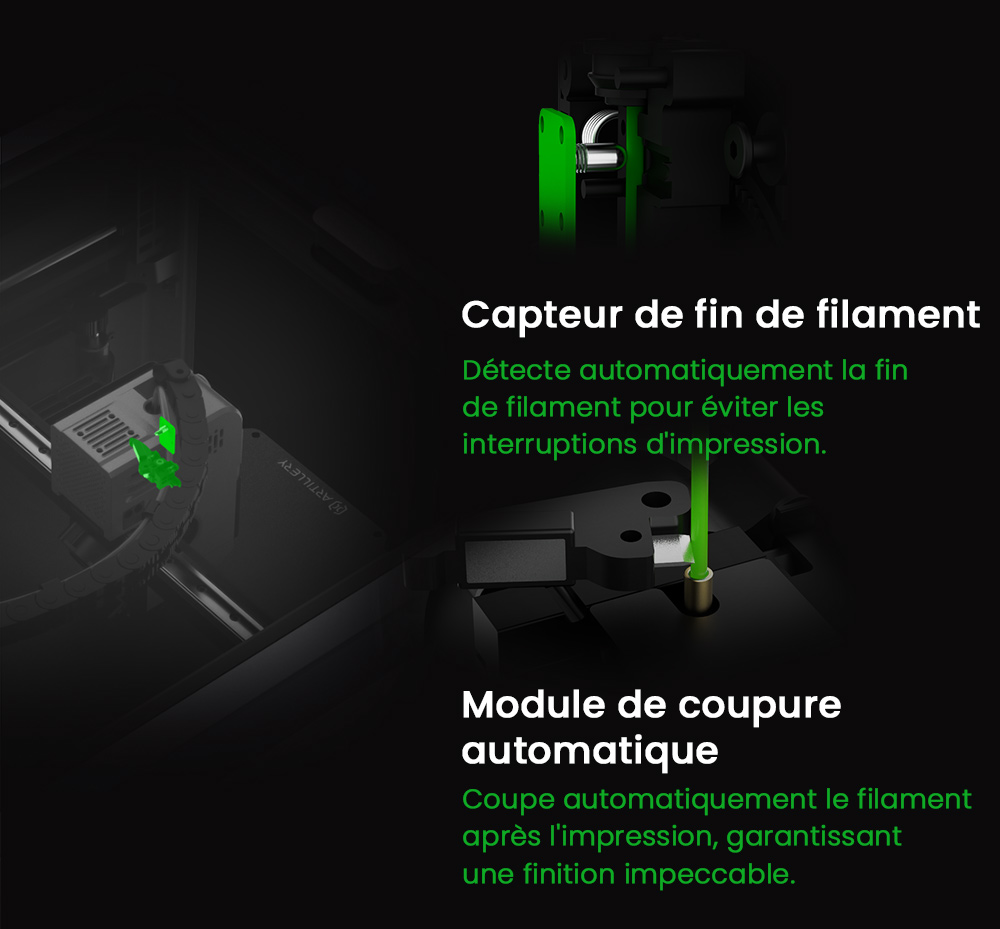 Artillery M1 Pro Imprimante 3D, 600 mm/s, mise &agrave; niveau automatique, cadre en aluminium, Wi-Fi / WLAN, 260*260*260mm