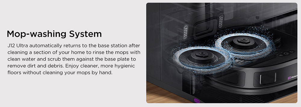 EUREKA J12 Ultra Robot Vacuum and Mop, All-in-One Station, 5000Pa Suction, AI 3D Obstacle Detection,  Pet Hair Specialist, Voice/App Control