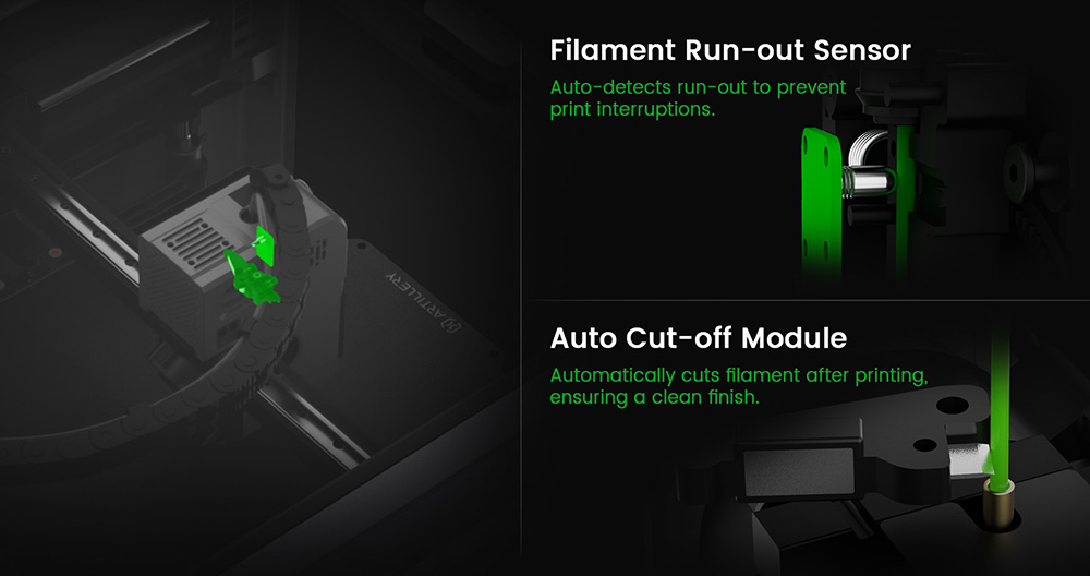 Artillery M1 Pro 3D Printer, 600mm/s, Intelligent Temperature/Smart Loop Control, Aluminum Frame, WLAN / Wi-Fi, 260*260*260mm
