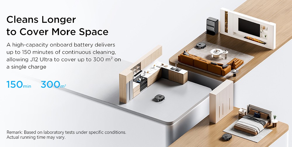 EUREKA J12 Ultra Robot Vacuum and Mop, All-in-One Station, 5000Pa Suction, AI 3D Obstacle Detection,  Pet Hair Specialist, Voice/App Control
