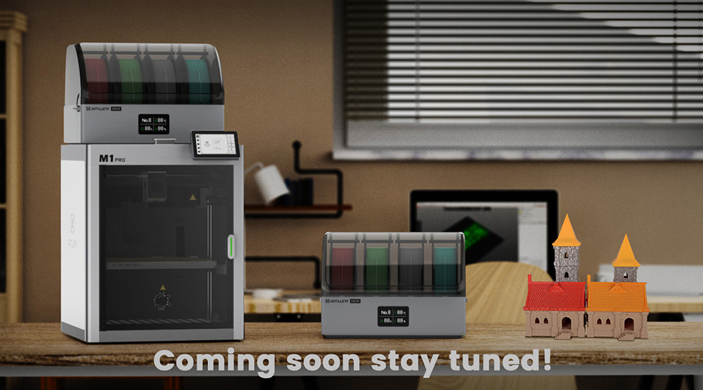 Artillery M1 Pro 3D Printer, 600mm/s, Intelligent Temperature/Smart Loop Control, Aluminum Frame, WLAN / Wi-Fi, 260*260*260mm