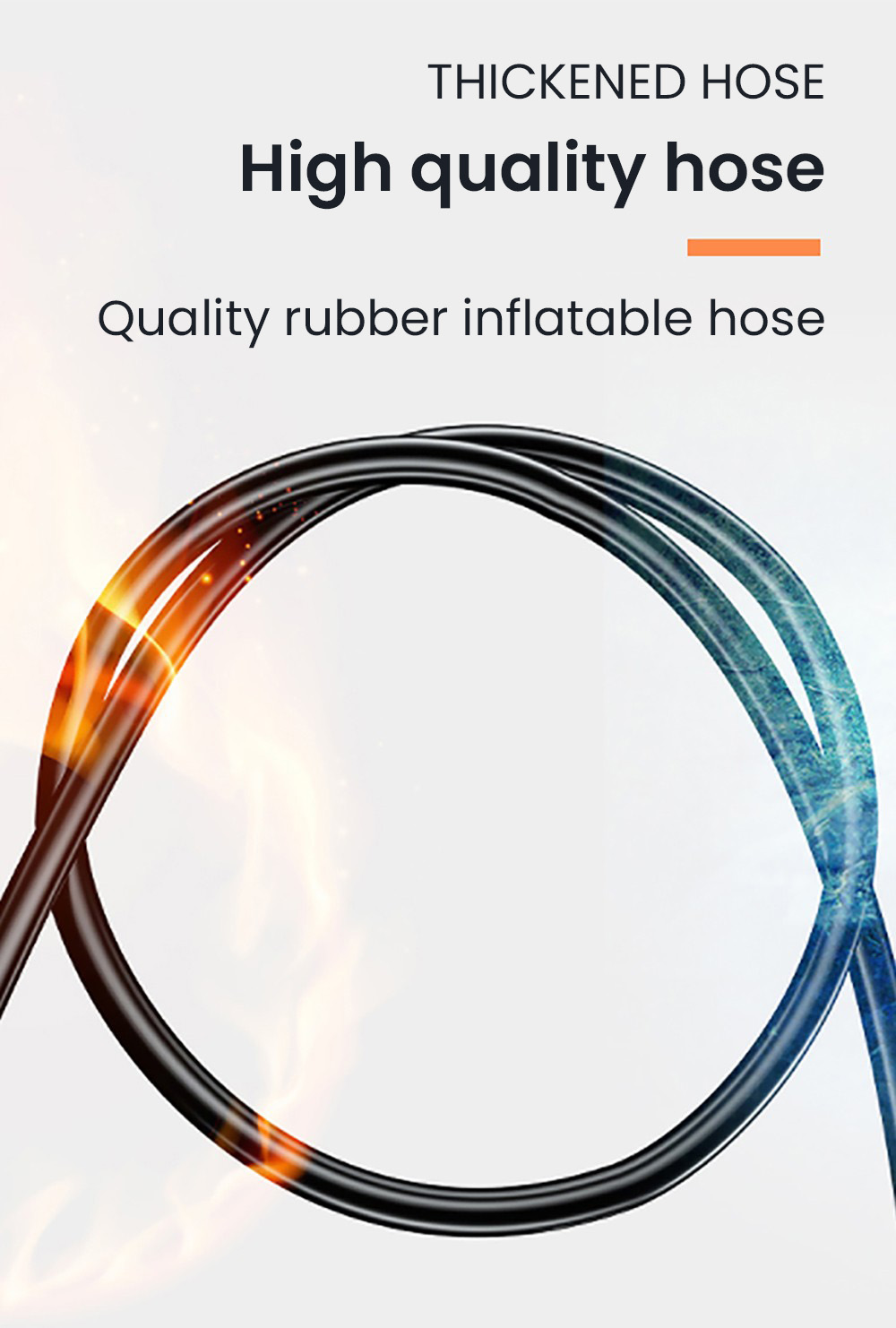 JINGDING High-pressure Air Pump for Electric Bikes, Motorcycles, Balls, Swimming Rings - Orange