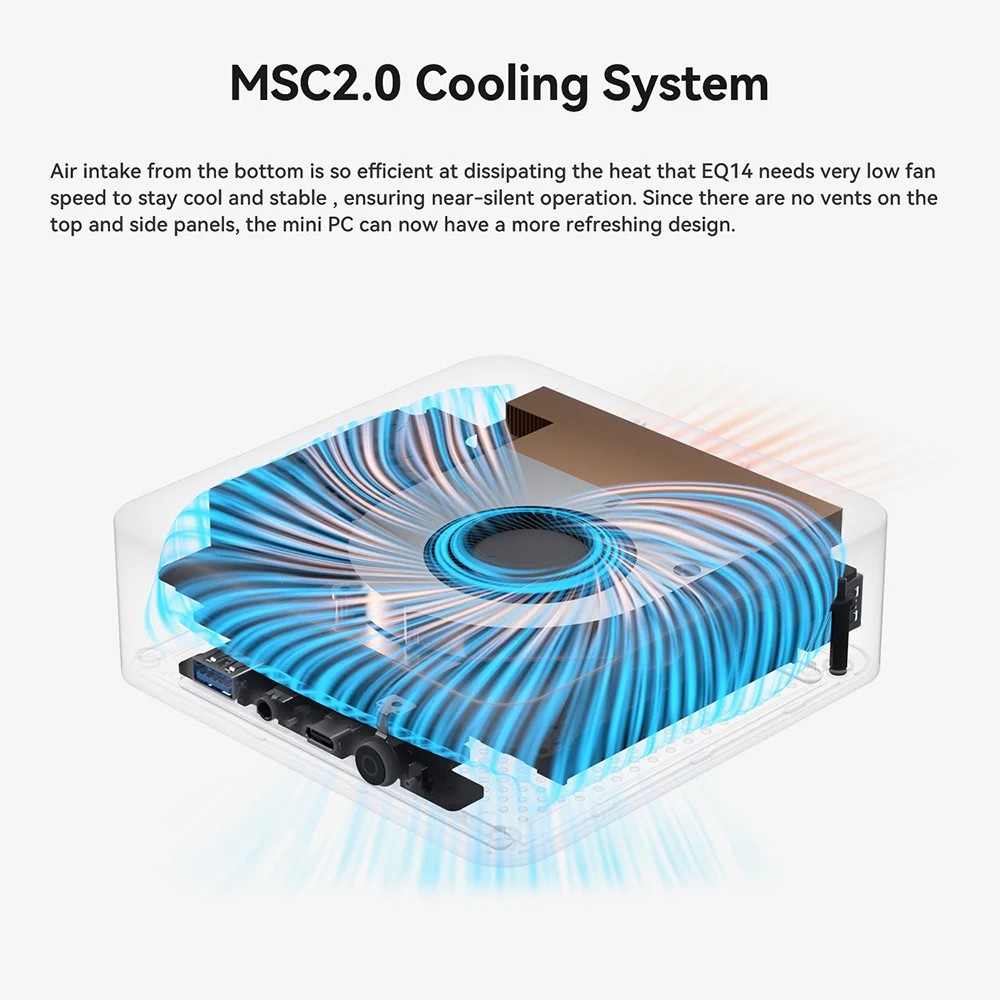 SOYO M4 Pro Mini PC, Intel N150 4 Core Max 3,6GHz, 16GB RAM 512GB SSD, 2*HDMI + 2*Type-C 4 obrazovky, WiFi 6 Bluetooth 5.2, 2*USB3.2, 2*USB2.0, 1*RJ45