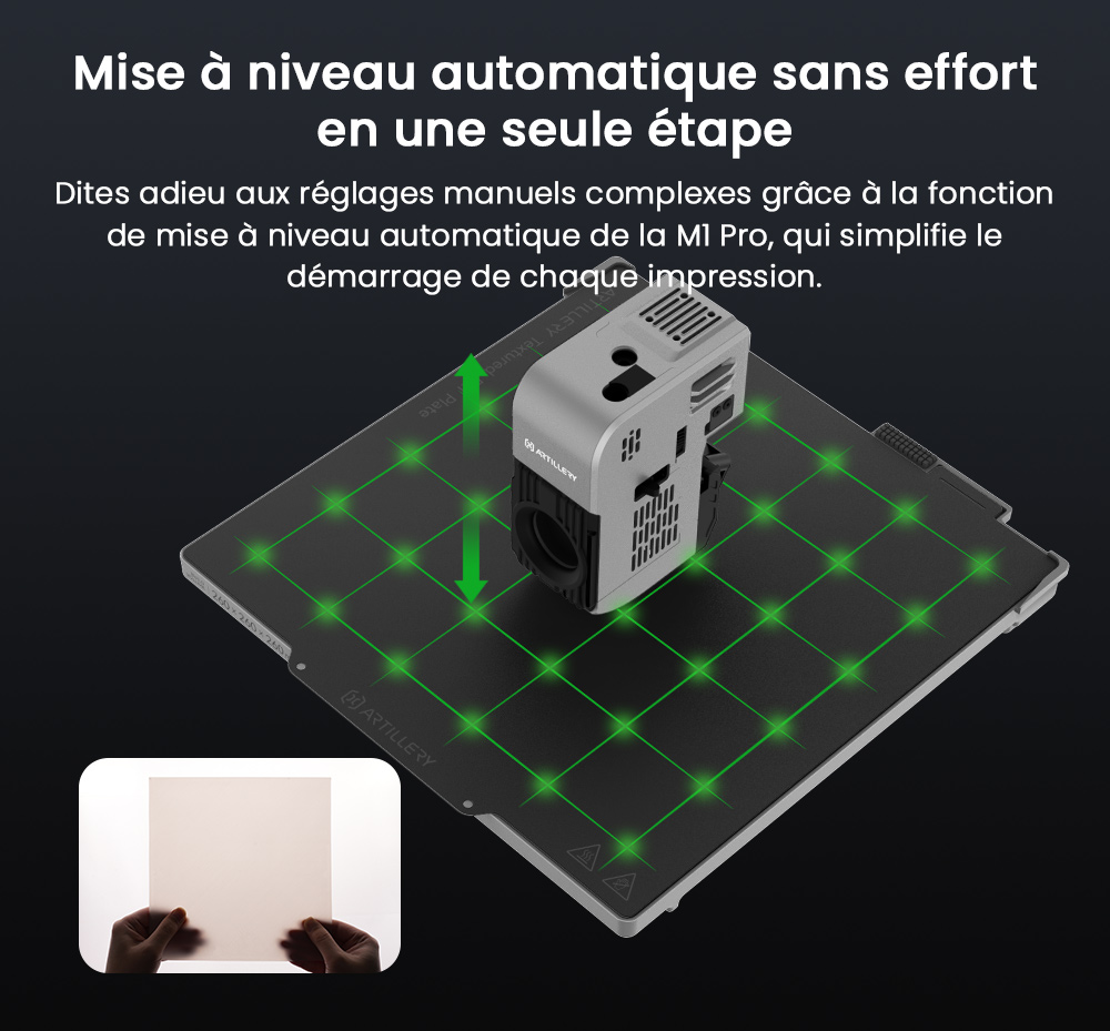 Artillery M1 Pro Imprimante 3D + 5kg Filament PLA - Rouge + Blanc + Bleu + Noir + Gris