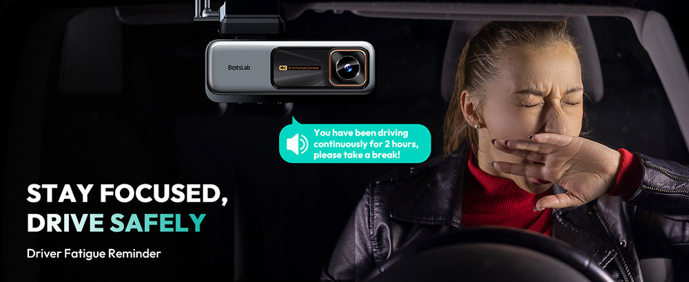 Botslab G980H 4K Dash Cam, predná a zadná časť, snímač Sony IMX415, ADAS, režim parkovania 24/7, zabudovaný GPS, WDR, 64GB SD karta, 170° širokouhlý