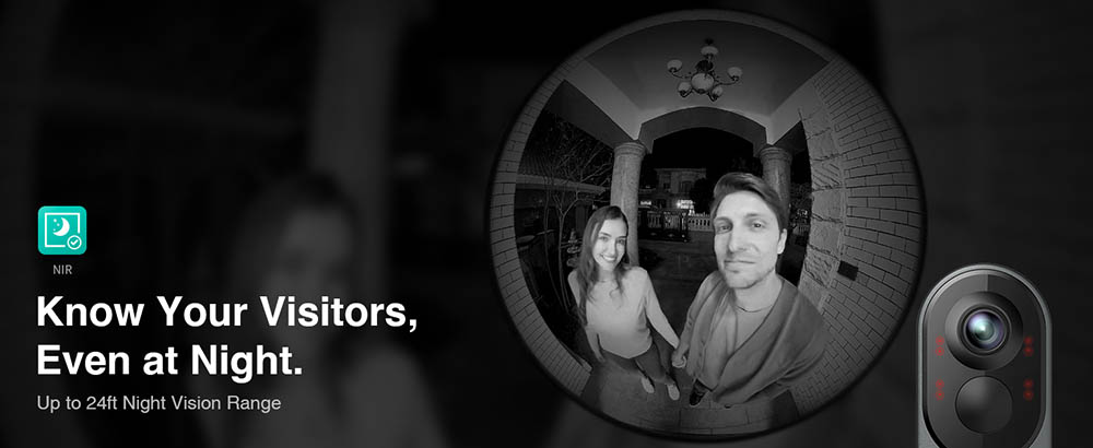 Sonnette vidéo Botslab R811 avec caméra 5 Mpx, angle de vue 180°, stockage interne 32 Go, détection IA/radar/PIR, Wi-Fi 2,4/5 GHz, audio bidirectionnel, étanchéité IP66