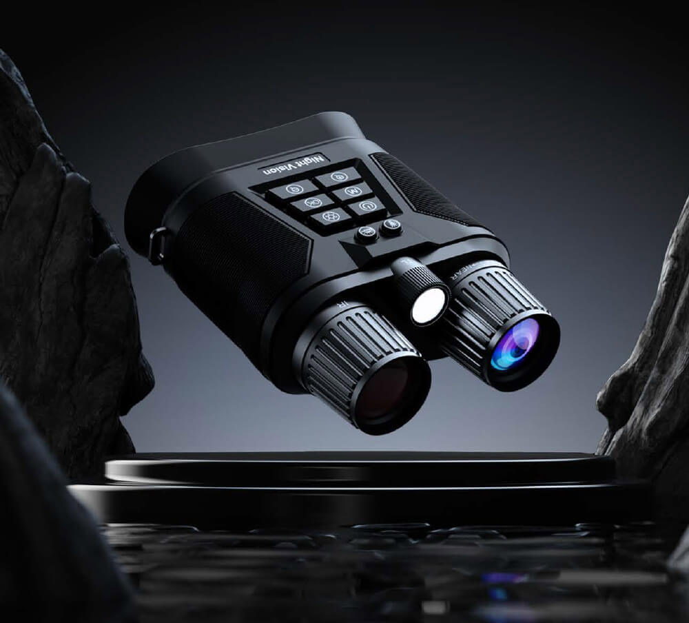 CIGMAN CNV02 Night Vision Binoculars, 3 inch Screen, 5000mAh Battery, 3 Levels IR, 8X Digital Zoom