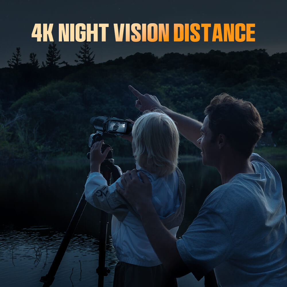 CIGMAN CNV02 Night Vision Binoculars, 3 inch Screen, 5000mAh Battery, 3 Levels IR, 8X Digital Zoom