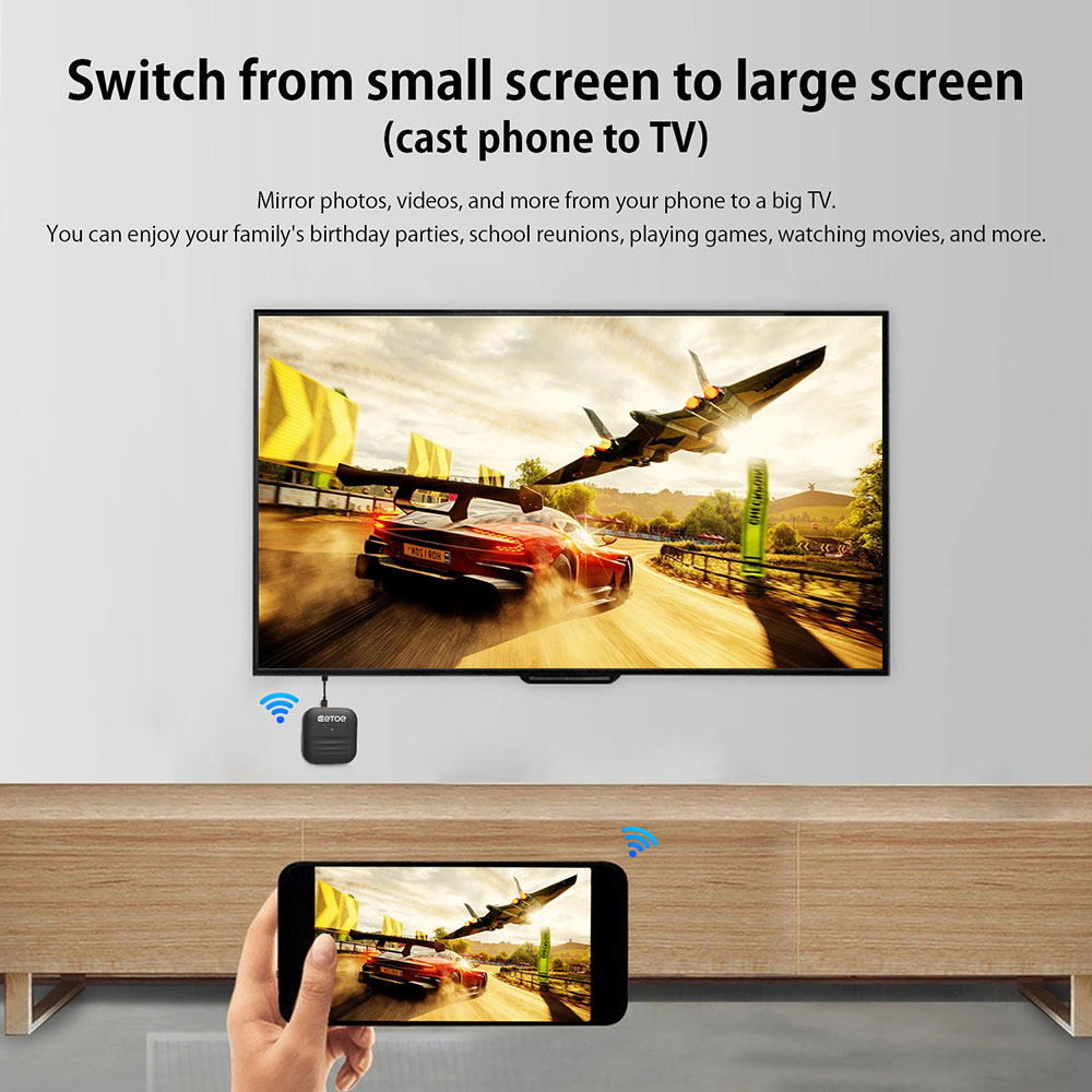 Sada bezdrôtového vysielača a prijímača HDMI ETOE