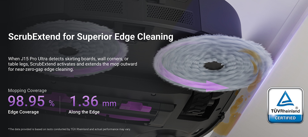 Eureka J15 Pro Ultra Robot Vacuum and Mop with Self-Emptying Base, 16,200Pa Suction, Hot Water Washing & Air Drying, Anti-Tangle, AI Obstacle Avoidance, Black