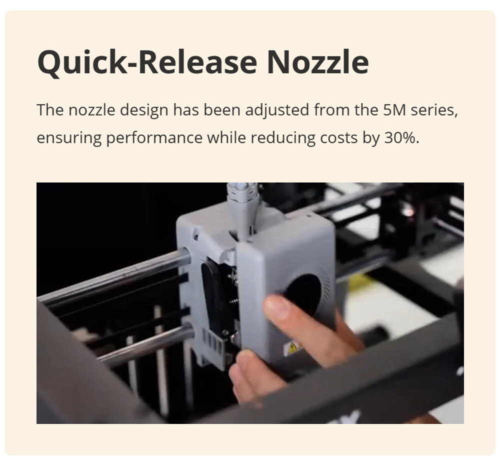 3D tlačiareň Flashforge AD5X, inteligentná 4-farebná tlač, max. 600 mm/s, 220*220*220 mm - zástrčka EÚ