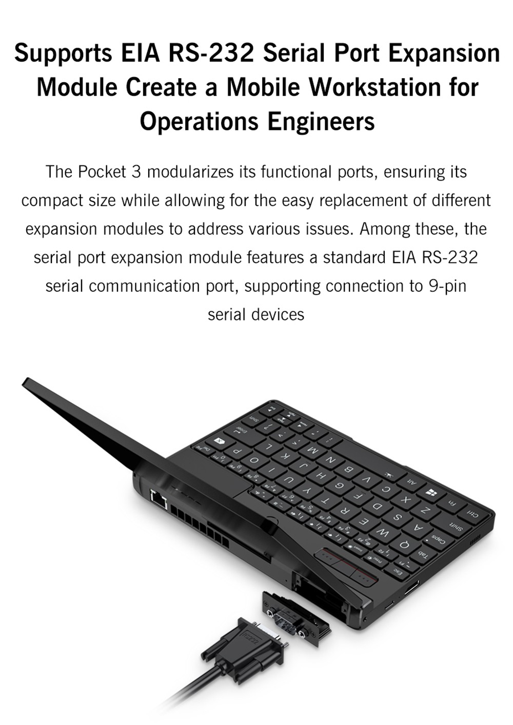 GPD Pocket 3 Handheld Laptop, Intel Core i3-1125G4 4 Core Max 3.7GHz, 8 inch 1920*1200 IPS Screen, 16GB RAM 512GB SSD, WiFi6E Bluetooth5.3, 10000mAh Battery, 1*Thunderbolt 4, 1*HDMI, 3*USB3.2, 1*RJ45