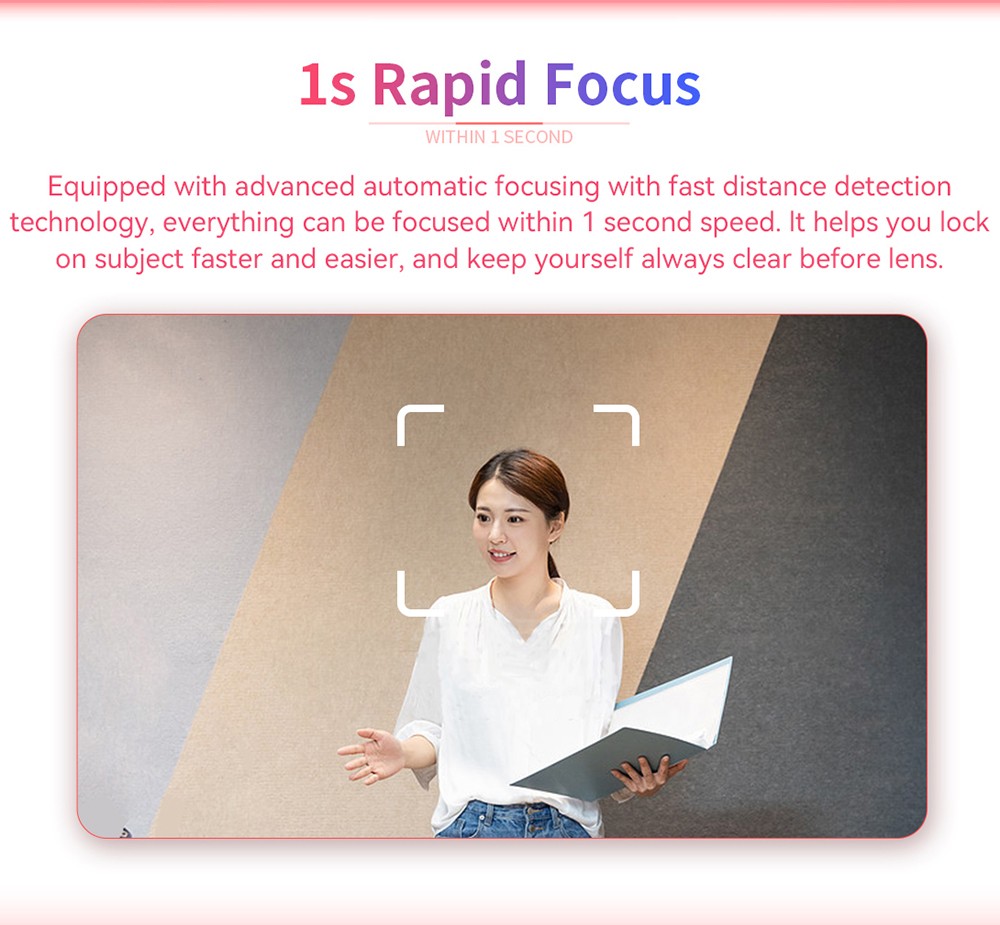 GUCEE G05-4K10X Plus Streaming Camera, 4K Ultra HD, Al Face Tracking, 10x Optical Zoom, 1s Rapid Focus, HDR &3D Noise Reduction